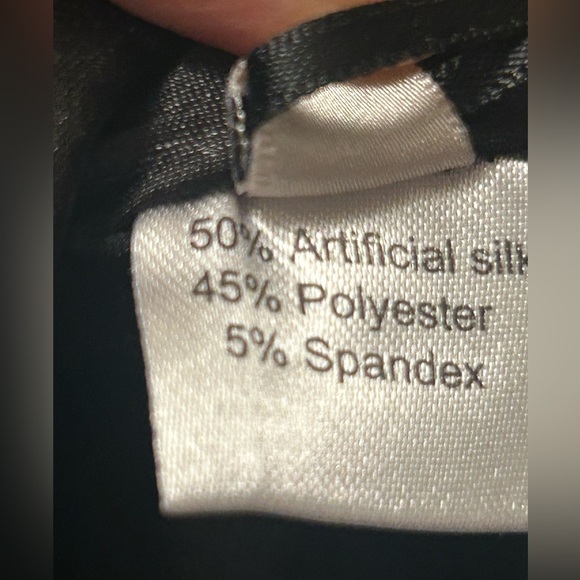 Black Double Breasted dress with Lapel Collar  3/4 sleeves, Fully lined - Picture 8 of 9